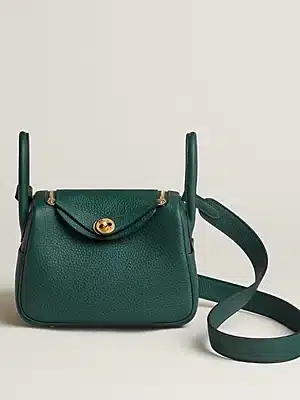 [에르메스] 린디  Mini 19cm Taurillon Clemence Gold (14 Colors)