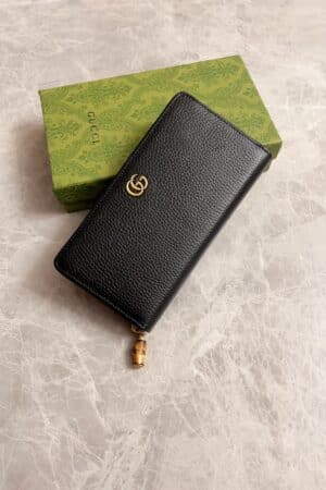 [구찌] 뱀부 지퍼 달린 지갑