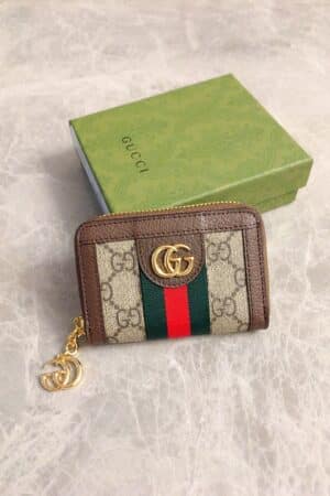 [구찌] 오피디아 GG 지퍼 카드지갑