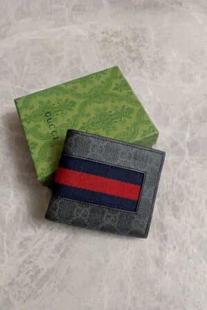 [구찌] 수프림 웹 반지갑