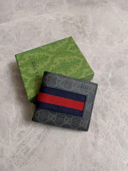 [구찌] 수프림 웹 반지갑