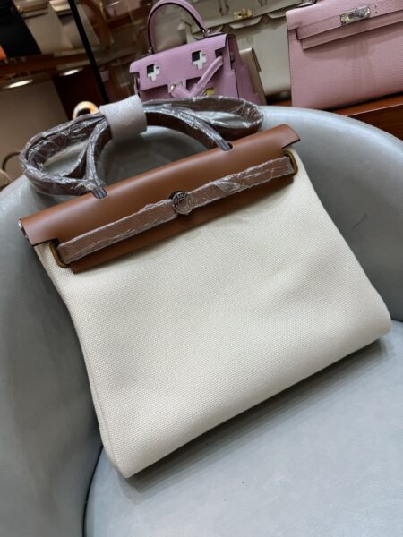 [에르메스] 에르백 31cm Vache Hunter & Toile Silver (7 Colors)