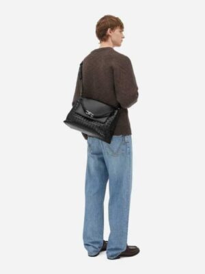 [보테가베네타] 안디아모 메신저 백 미디움/블랙(최상급)