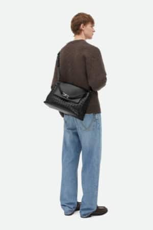 [보테가베네타] 안디아모 메신저 백 미디움/블랙(최상급)