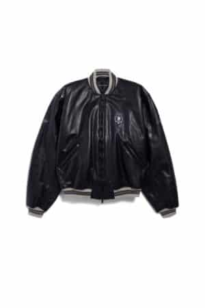 [발렌시아가] 가죽 봄버 재킷