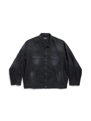 [발렌시아가] 오버사이즈 로고 데님 재킷