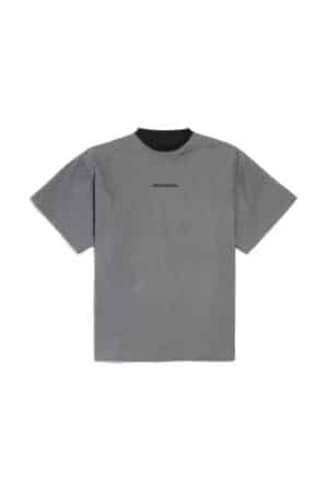 [발렌시아가] 백 리버서블 오버사이즈 티셔츠 그레이/페이디드 블랙 850435