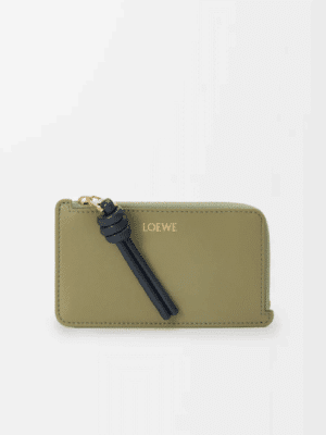 [로에베] 놋 코인 카드홀더 샤이니 나파 카프스킨/유칼립투스