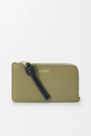 [로에베] 놋 코인 카드홀더 샤이니 나파 카프스킨/유칼립투스