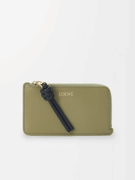 [로에베] 놋 코인 카드홀더 샤이니 나파 카프스킨/유칼립투스