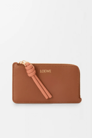 [로에베] 놋 코인 카드홀더 샤이니 나파 카프스킨/ 탠 컬러