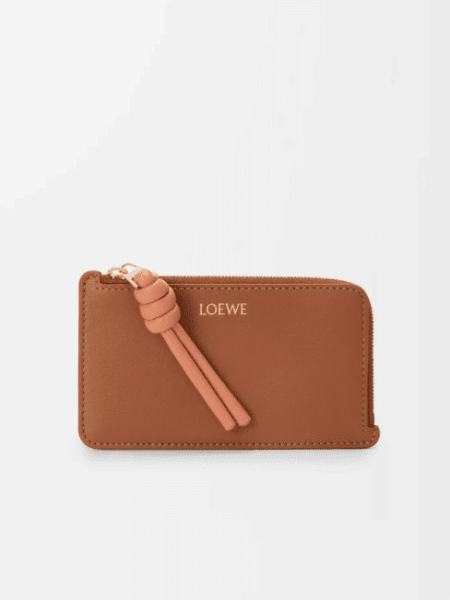 [로에베] 놋 코인 카드홀더 샤이니 나파 카프스킨/ 탠 컬러