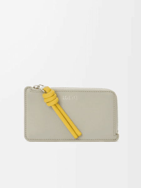 [로에베] 놋 코인 카드홀더 샤이니 나파 카프스킨/ 쉘 그레이