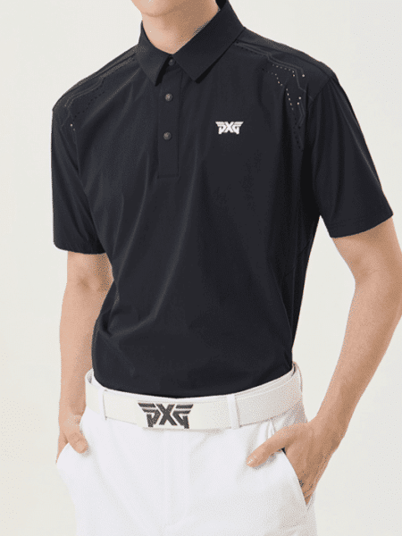 [PXG] 여름 우븐 루스 핏 카라 숏 슬리브 티셔츠 PJMPM222905 (2 COLOR)