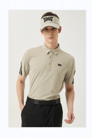 [PXG] 남성 여름 숄더 포인트 카라 숏 슬리브 티셔츠 (3 COLOR)