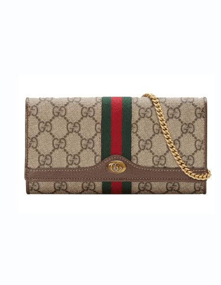 [구찌] 오피디아 GG 캔버스 체인 지갑 546592