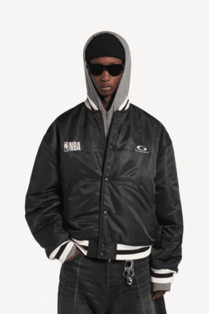 [발렌시아가] 남성 발렌시아가 | Nba 콜라보레이션 코치 재킷 블랙 864834