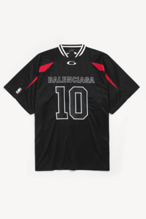 [발렌시아가] 남성 발렌시아가 | Nba 콜라보레이션 오버사이즈 티셔츠 블랙/멀티컬러 863852