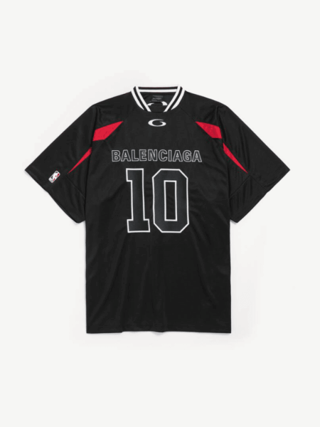 [발렌시아가] 남성 발렌시아가 | Nba 콜라보레이션 오버사이즈 티셔츠 블랙/멀티컬러 863852