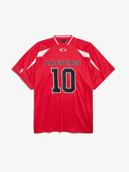[발렌시아가] 남성 발렌시아가 | Nba 콜라보레이션 오버사이즈 티셔츠 레드 863852