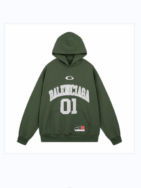 [발렌시아가] 남성 바스켓볼 시리즈 - 라지 핏 후디 821861