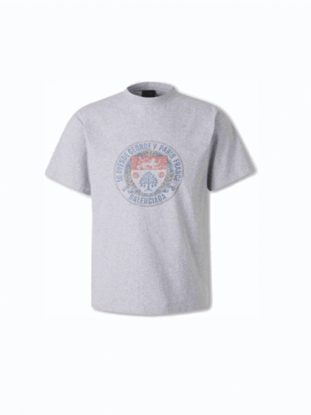 [발렌시아가] 로고 크루넥 반팔 티셔츠 850261