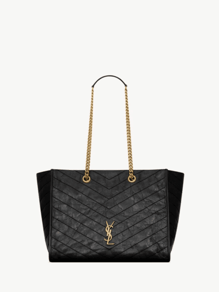 [생로랑] 빈티지 가죽 소재 니키 쇼핑 백 미디움 8711510 (3 COLOR)