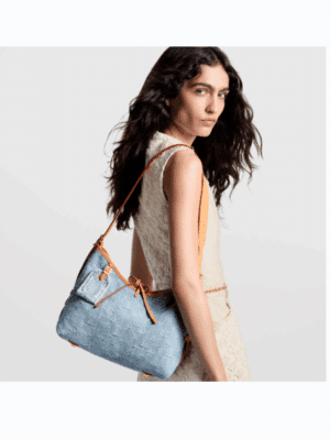 [루이비통] 캐리올 PM 스카이 블루 데님 백 M11462