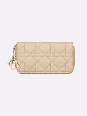 [디올] Lady Dior 미디엄 지퍼 지갑 S6024ONMJ