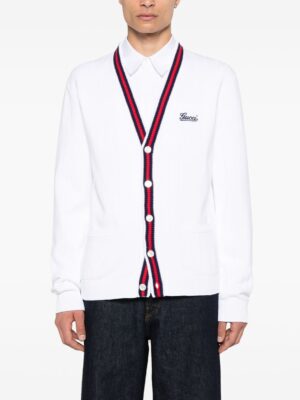 [구찌] 로고 자수 가디건