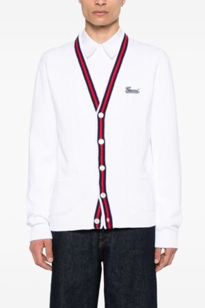 [구찌] 로고 자수 가디건