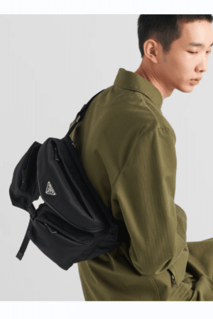 [프라다] 리나일론 및 가죽 숄더백  2VH175