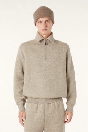 [로로피아나] 캐시미어 하프집업 카라 니트 (3 COLORS)