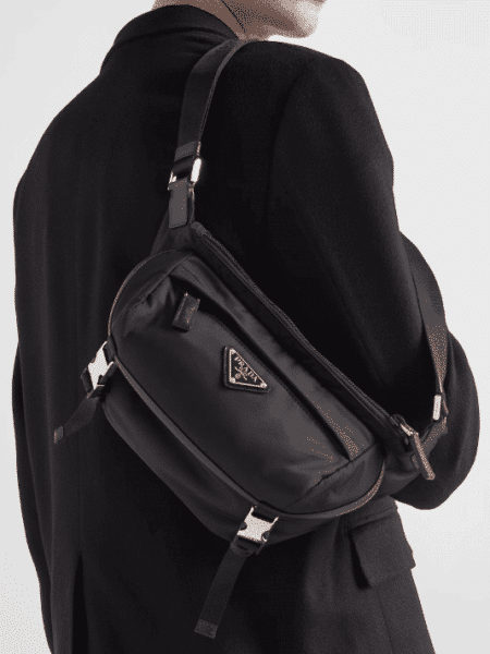 [프라다] 리나일론 및 사피아노 가죽 숄더백 2VH171