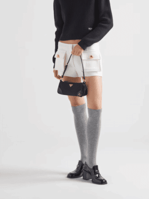 [프라다]  리에디션 2002 리나일론 및 브러쉬드 가죽 숄더백 1BC201