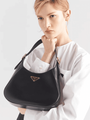 [프라다] 클레오 미디엄 가죽 숄더백 1BC179