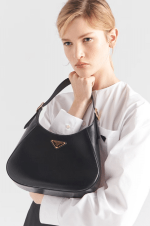 [프라다] 클레오 미디엄 가죽 숄더백 1BC179