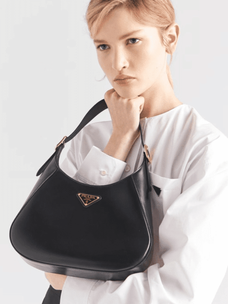 [프라다] 클레오 미디엄 가죽 숄더백 1BC179