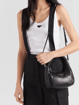 [프라다] 소프트 패딩 나파 가죽 미니백 1BA384