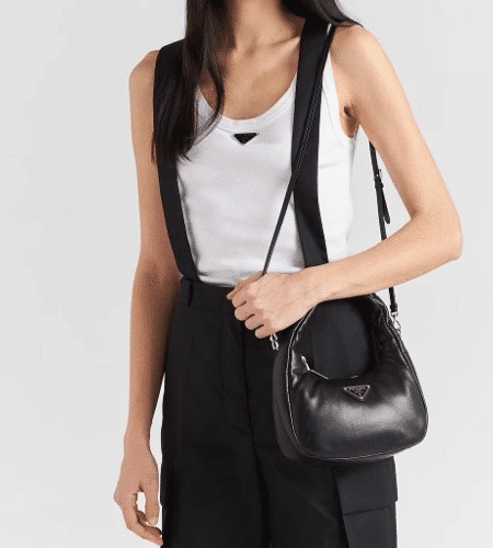 [프라다] 소프트 패딩 나파 가죽 미니백 1BA384