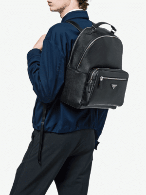 [프라다] 삼각로고 사피아노 가죽 백팩 2VD053