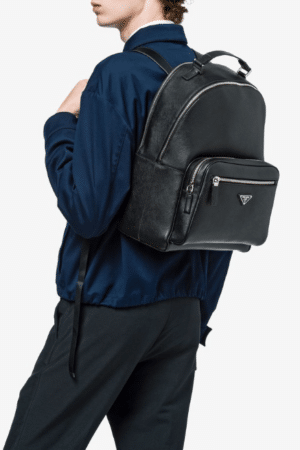 [프라다] 삼각로고 사피아노 가죽 백팩 2VD053
