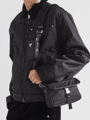 [프라다] 리나일론 및 사피아노 가죽 숄더백 2VH133