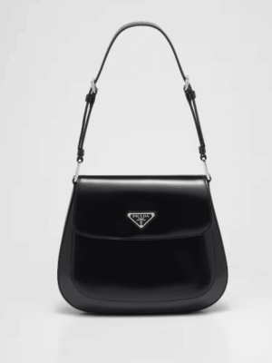 [프라다] 플랩이 달린 프라다 클레오 브러시드 가죽 숄더 백 1BD303