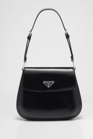 [프라다] 플랩이 달린 프라다 클레오 브러시드 가죽 숄더 백 1BD303