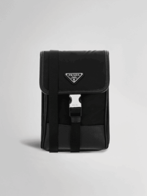 [프라다] 리나일론 및 사피아노 가죽 스마트폰 케이스 2ZH109