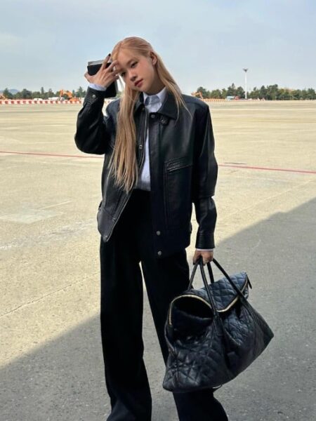 [생로랑] 퀼트 처리된 가죽 소재의 es giant 트래블백 736009