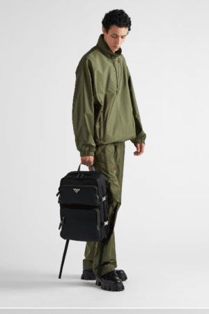 [프라다] 리나일론 및 사피아노 가죽 백팩 2VZ101