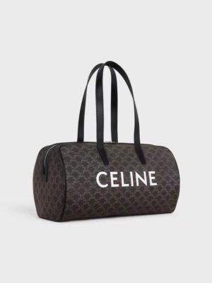 [셀린느] 더플백- CELINE 프린트 트리옹프 캔버스 블랙 113852BZK