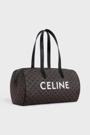 [셀린느] 더플백- CELINE 프린트 트리옹프 캔버스 블랙 113852BZK